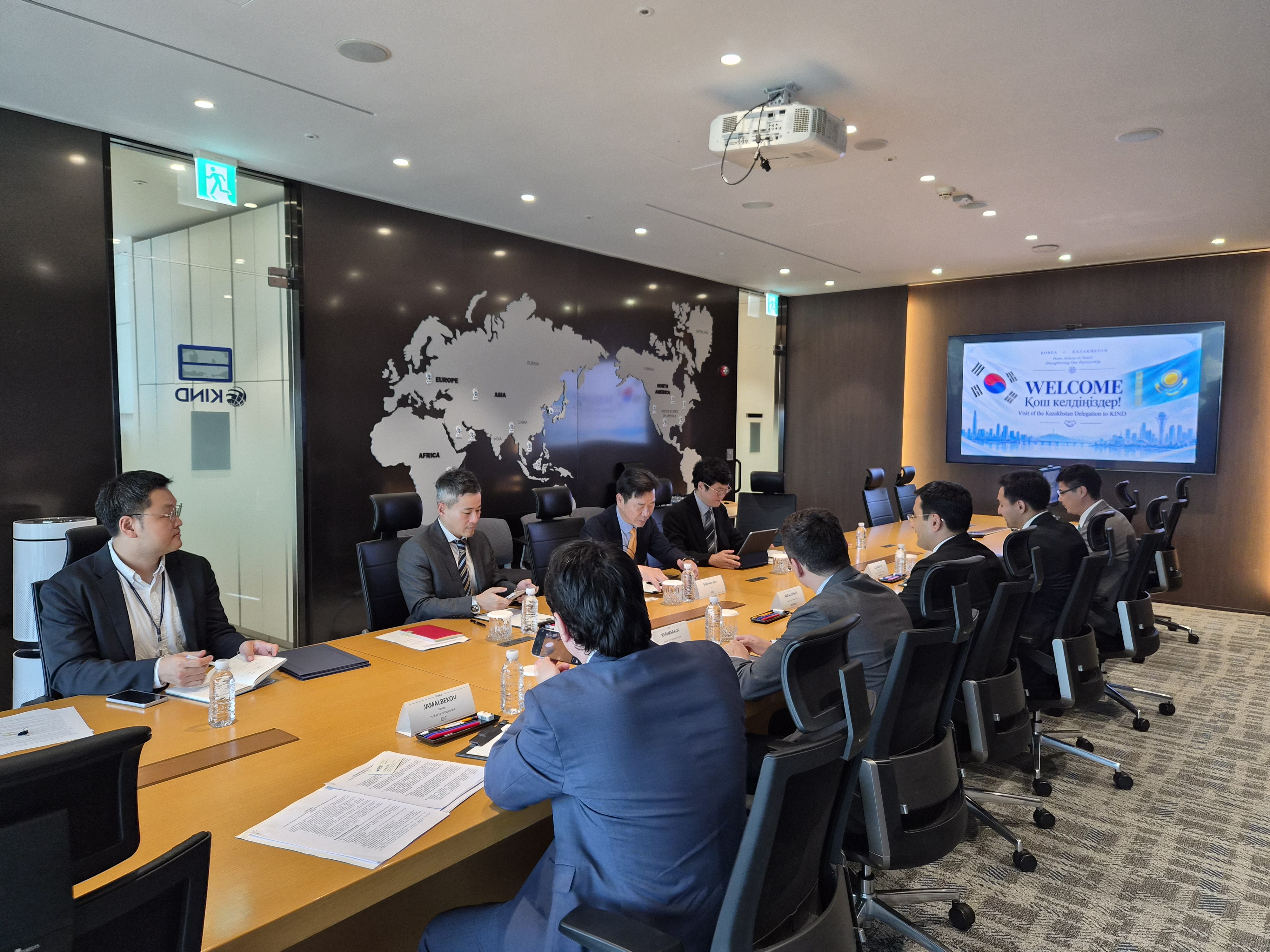 Meeting with the Chairmen of Baiterek and QIC, Kazakhstan